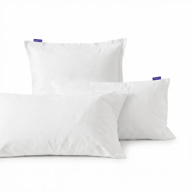 Basic Funda de almohada Blanco