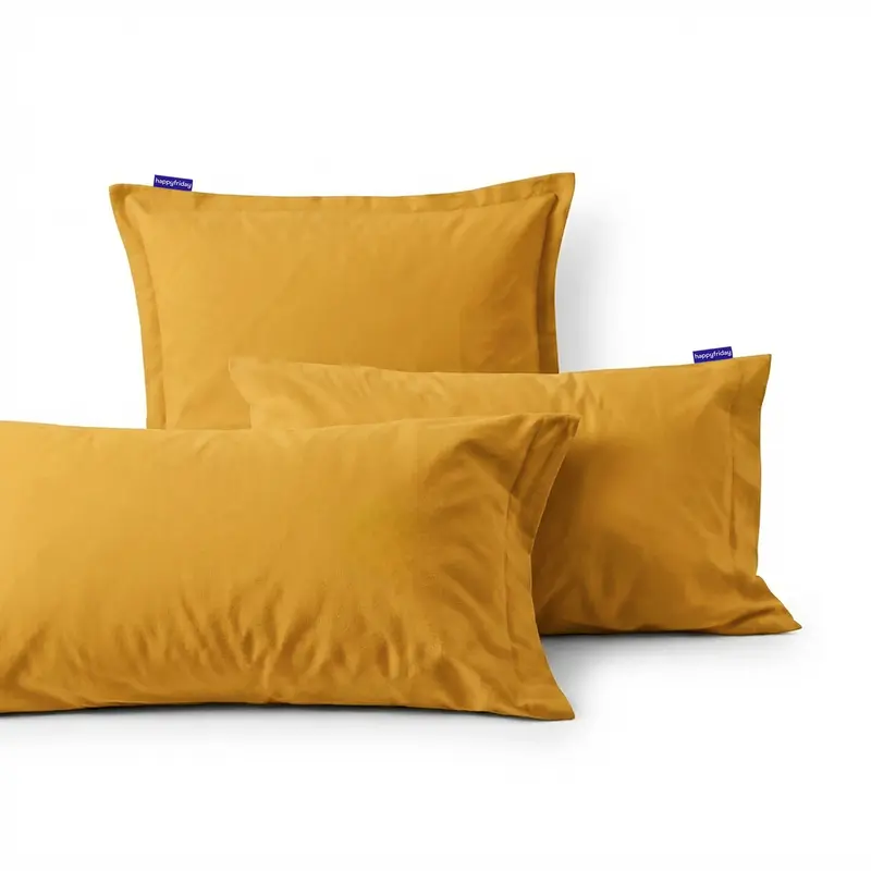 Basic Funda de almohada Mostaza