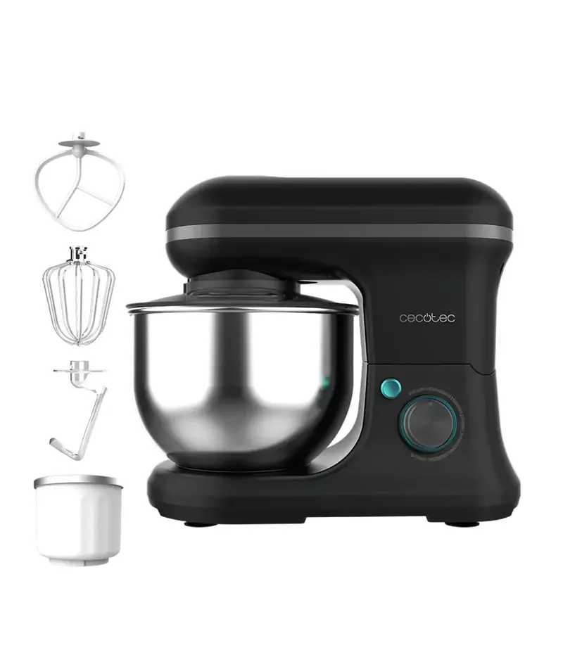 Batidora Amasadora 5L con Función Helado y Diseño Vintage Elegante de Cecotec