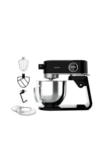 Batidora amasadora de 800 w hecha en aluminio fundido con 8 velocidades twist&fusion 4000 luxury black de Cecotec