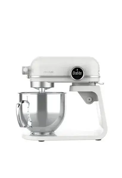Batidora amasadora de 800 w hecha en aluminio fundido con 8 velocidades twist&fusion 4500 luxury white de Cecotec