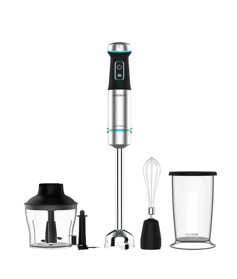 Batidora de Mano 1200W con Tecnología CrossBlades y Utensilios de Cocina Multifuncionales de Cecotec