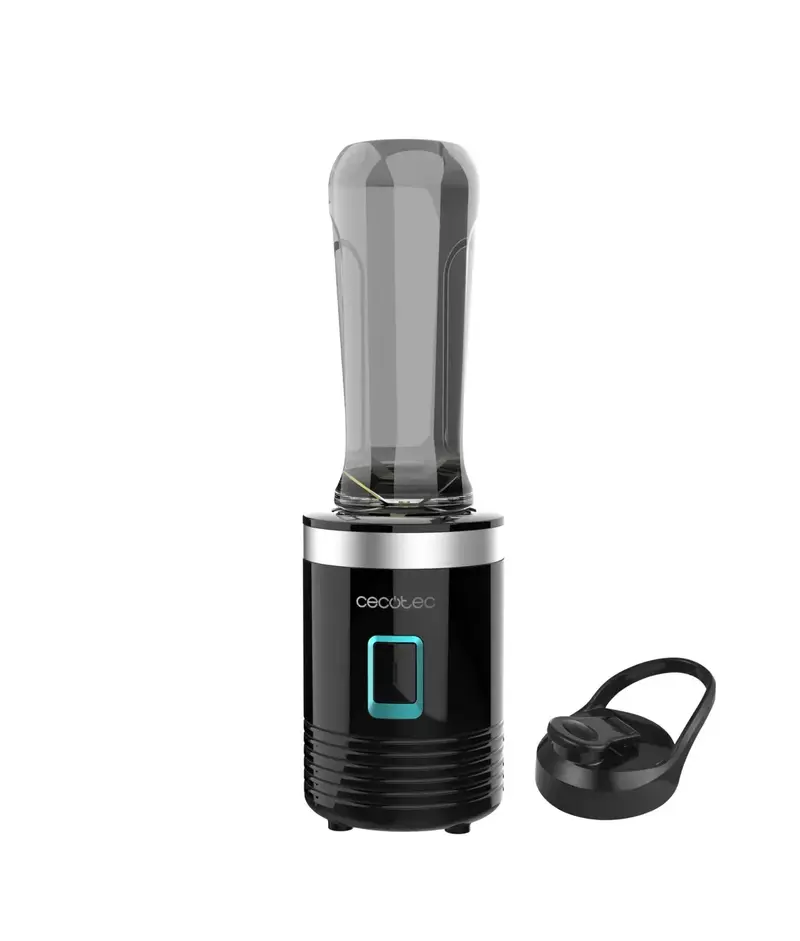 Batidora de Smoothies 350W con Cuchillas de Titanio y Vaso Portátil 600ml de Cecotec
