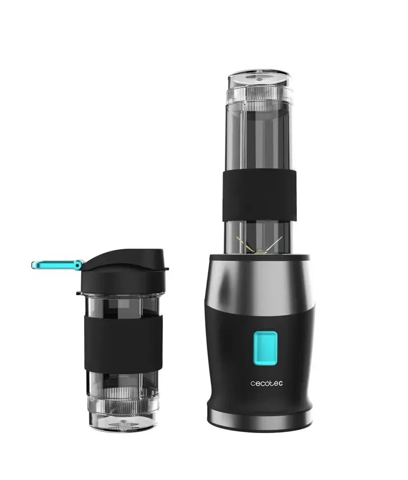 Batidora de Smoothies 900W con Cuchillas de Titanio y Vasos Portátiles de Cecotec
