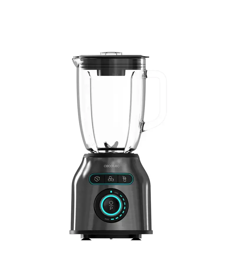 Batidora de Vaso 2200W con Cuchillas de Titanio y Jarra de Vidrio 1.75L de Cecotec
