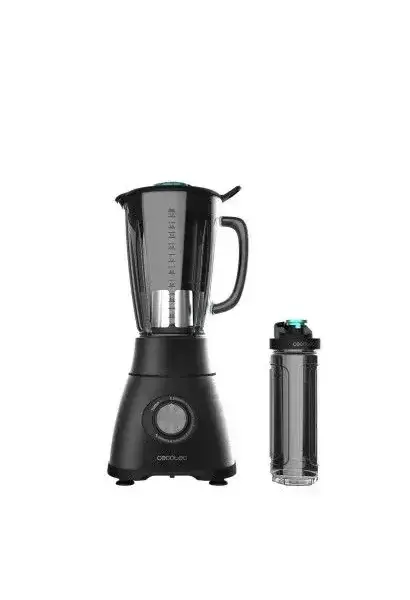 Batidora de vaso de 1800 w de acero inoxidable y recubrimiento en titanio negro power black titanium go de Cecotec