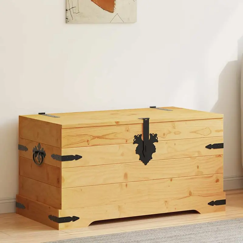Baúl de almacenaje Corona Range de pino mexicano 91x49,5x47 cm