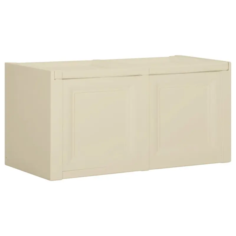 Baúl para cojines 85 l blanco angora 86x40x42 cm