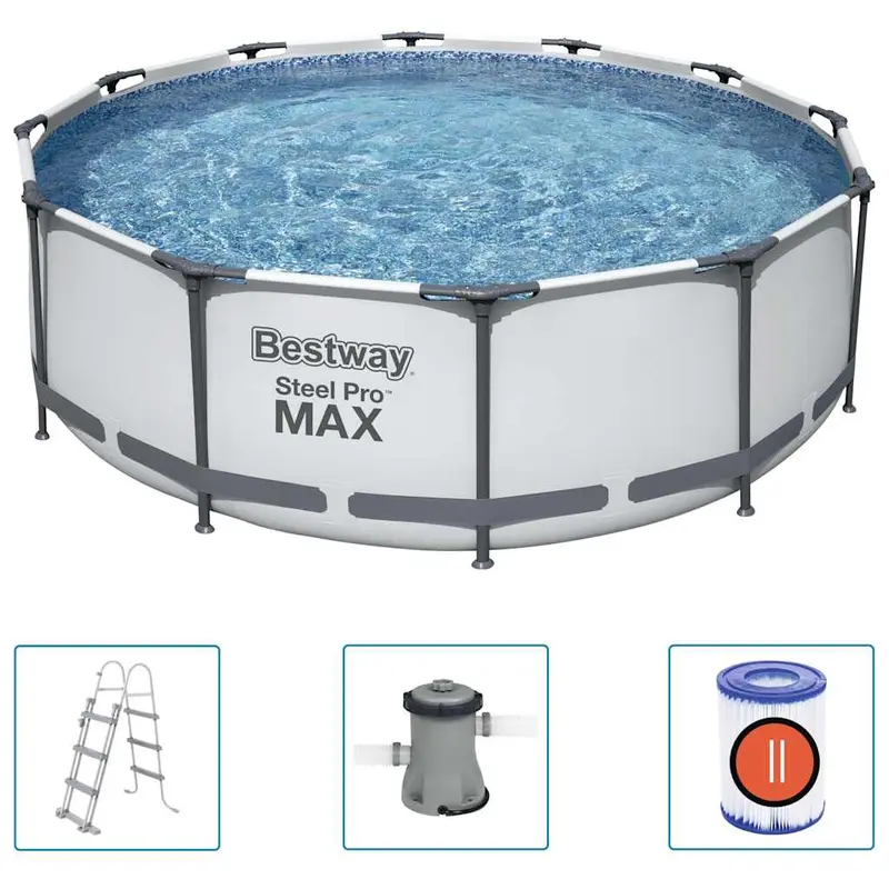 Bestway Piscina de acero Pro MAX 366x100 cm