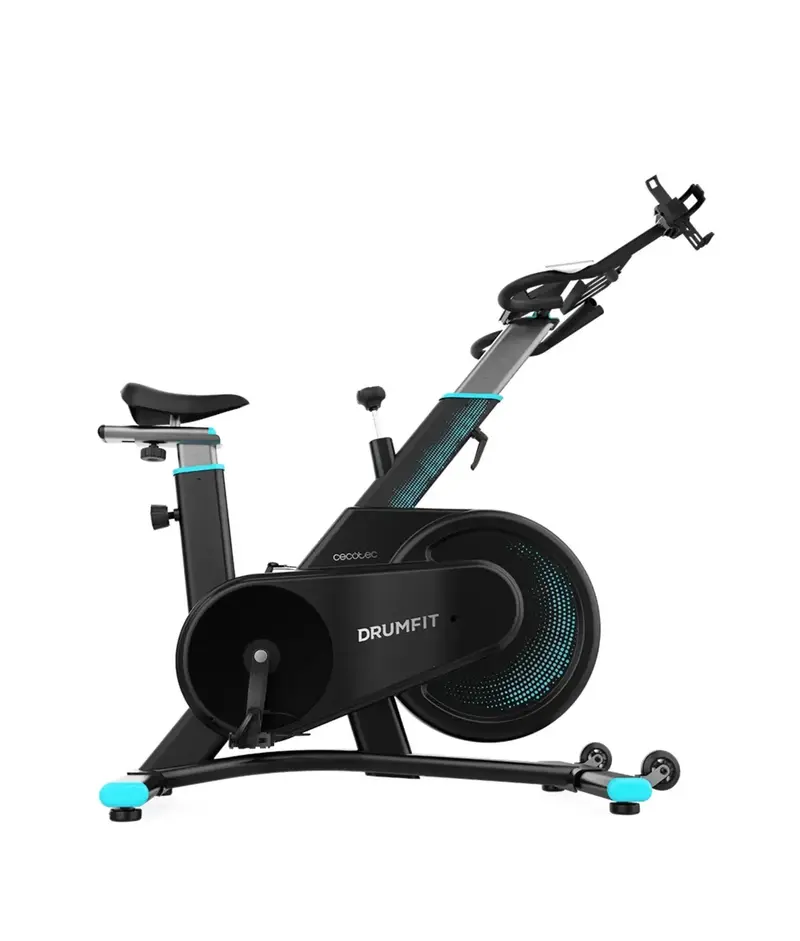Bicicleta Estática Compacta y Silenciosa con Resistencia Magnética y LCD de Cecotec