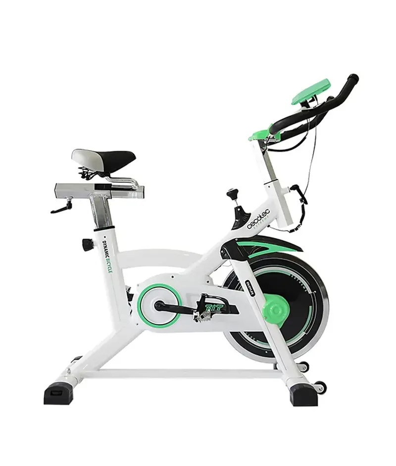 Bicicleta Spinning Estática Profesional con Volante de Inercia y Sistema Silencioso de Cecotec