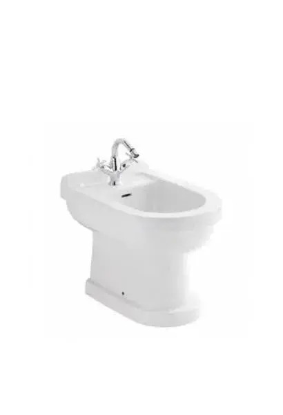 Bidé a Suelo 37 cm Vitreous China Blanco Vintage Unisan