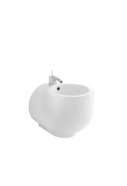 Bidé a Suelo Monobloc 38 cm Blanco Unisan - Compacto y Moderno