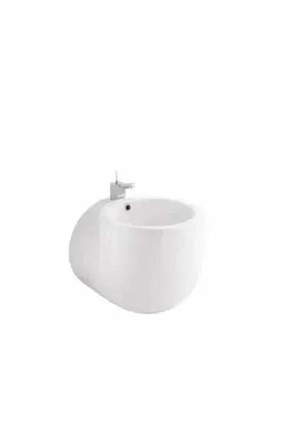 Bidé Suspendido Monobloc 39 cm Blanco Unisan con Fijación