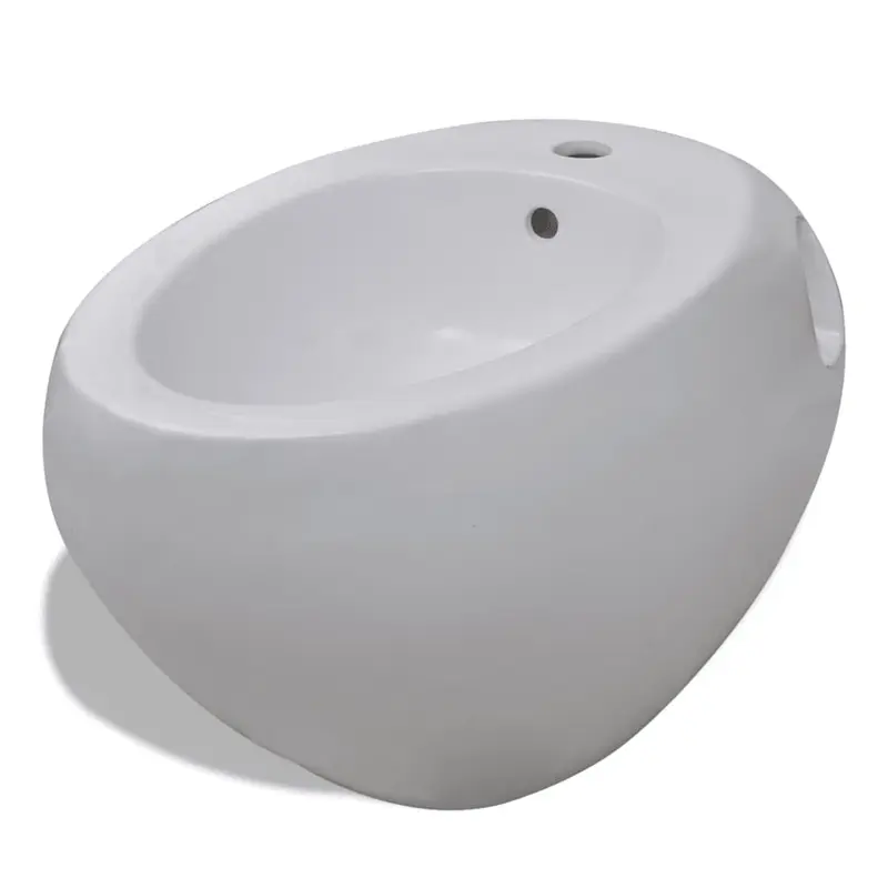 Bidet blanco de pared de cerámica