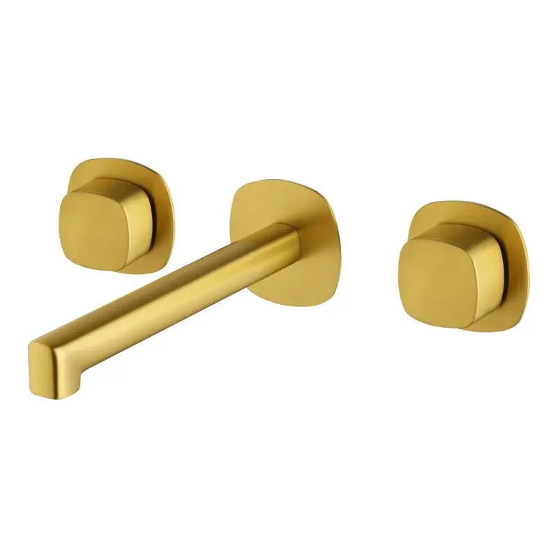 Bimando empotrado lavabo Toscana oro cepillado Imex