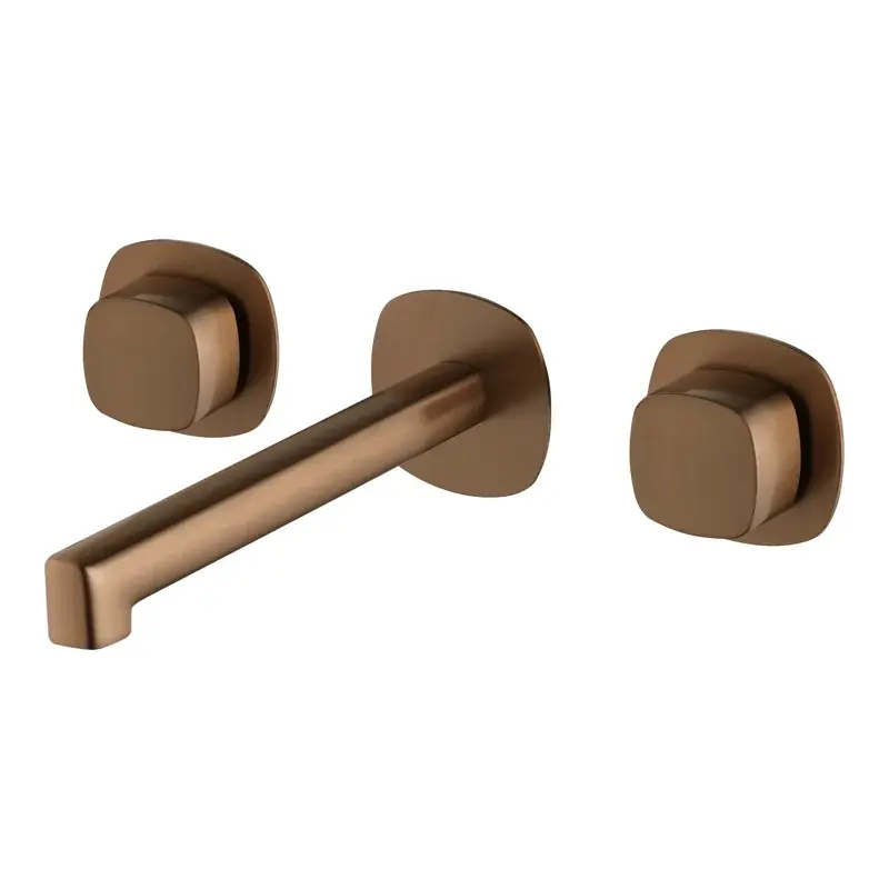 Bimando empotrado lavabo Toscana oro rosa cepillado Imex