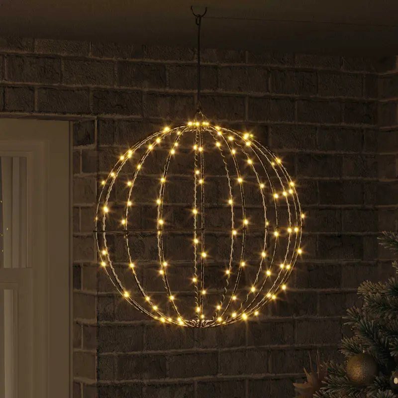 Bola con 160 LED cálido 50,5 x 50,5 x 52 cm Metal
