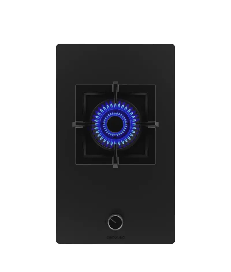 Bolero Squad G 1800S Placa de Gas de Cristal Negro Mate con Parrilla de Hierro Fundido y 5 6kW de Potencia de Cecotec