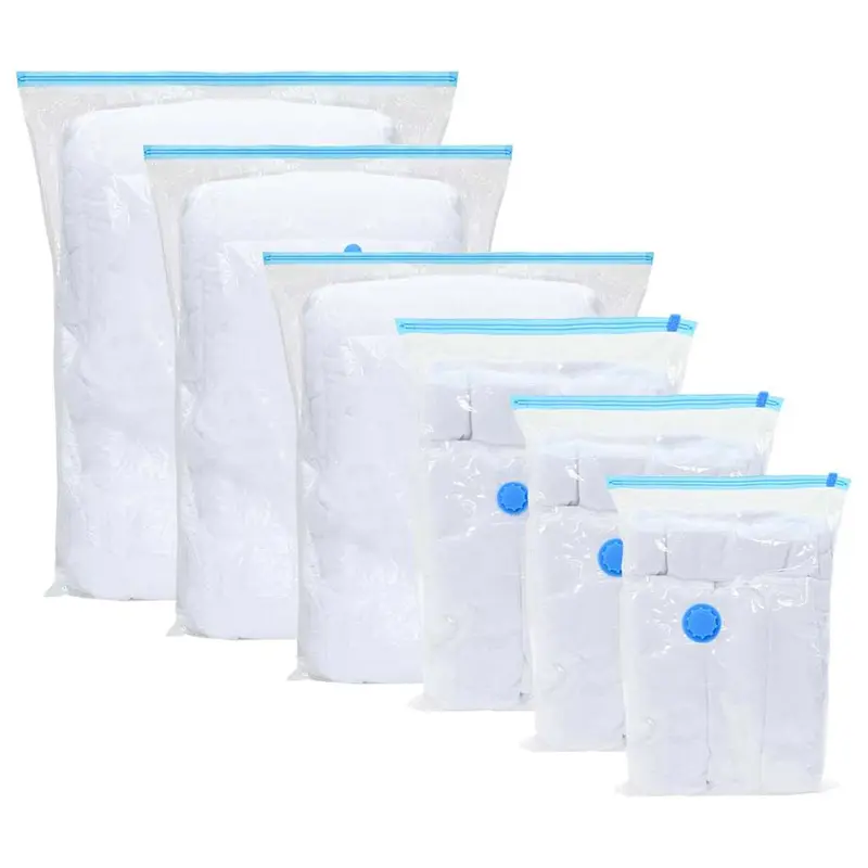 Bolsas de almacenamiento 10 pcs Transparente y Azul 100 x 80 cm