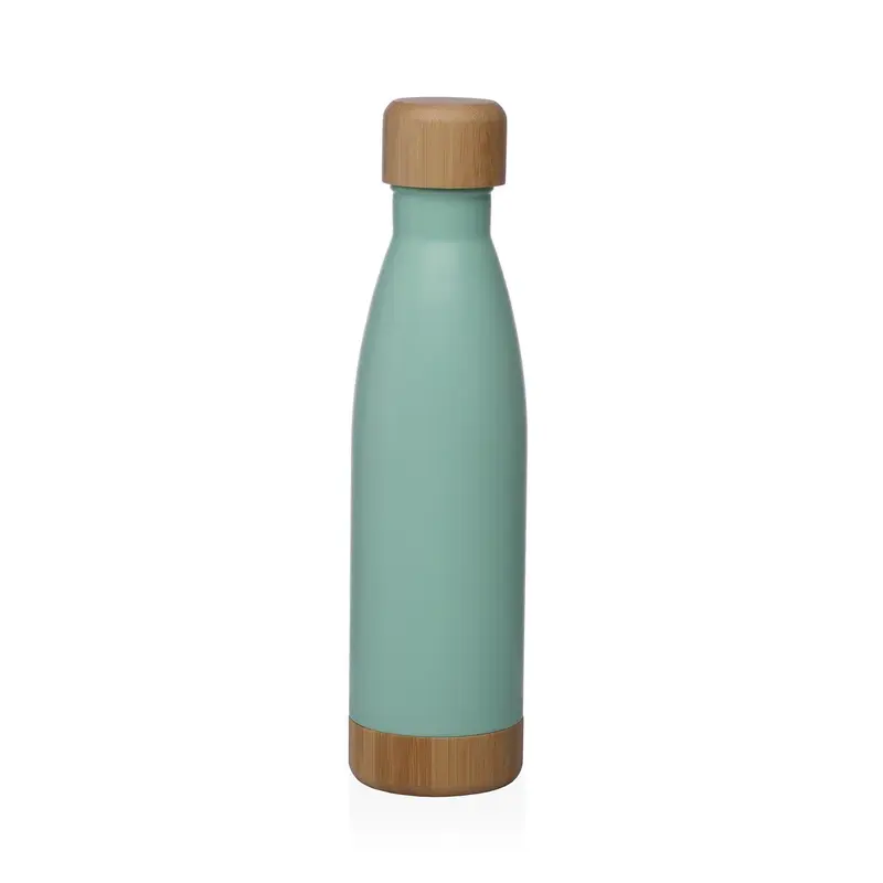 BOTELLA VERDE MATE 500ML ACERO INOXIDABLE