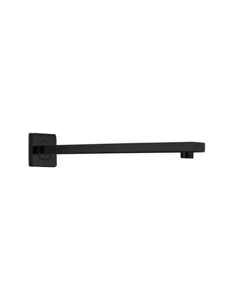 Brazo de ducha cuadrado negro mate Imex
