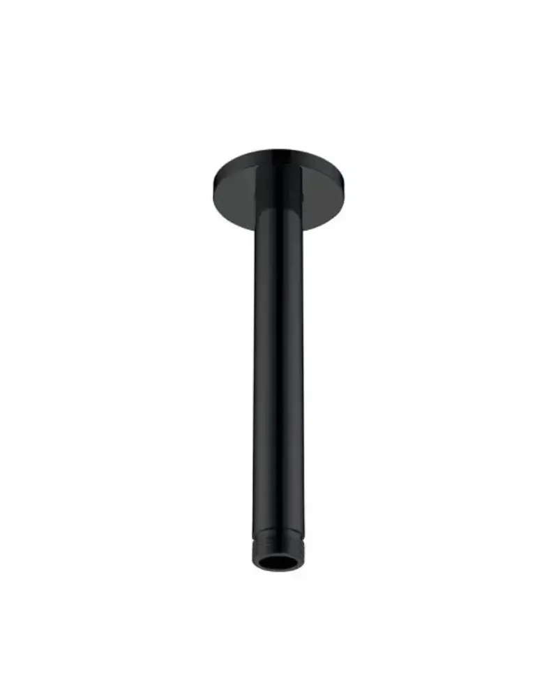 Brazo de ducha de techo redondo negro mate Imex