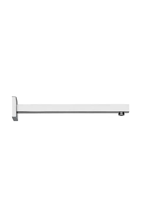 Brazo de ducha para pared de formato cuadrado fabricado en latón con acabado cromado TRES
