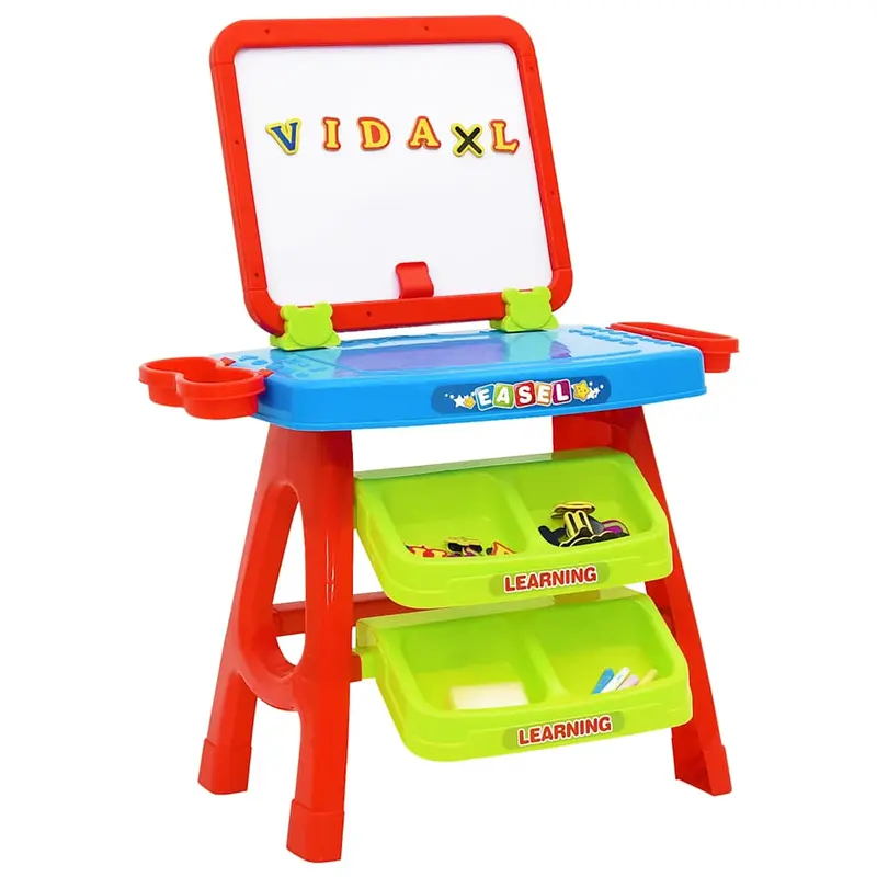 Caballete y mesa de aprendizaje para niños 3-1 set de juego