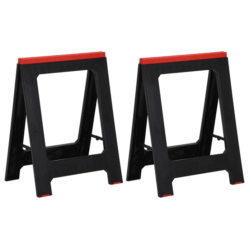 Caballetes de trabajo plegables 2 uds polipropileno 350 kg