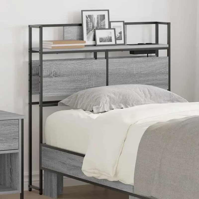 Cabecera de almacenamiento Gris sonoma Madera contrachapada