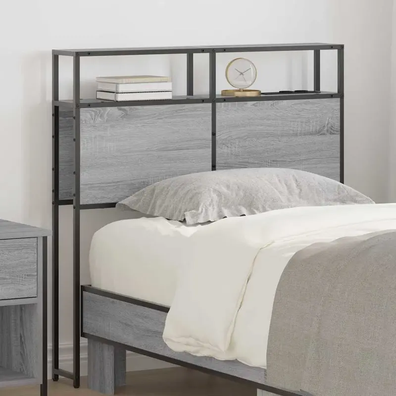Cabecera de almacenamiento Gris sonoma Madera contrachapada
