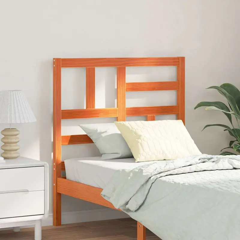 Cabecera de Cama con cabecera Marrón cera 105,5 x 4 x 104 cm