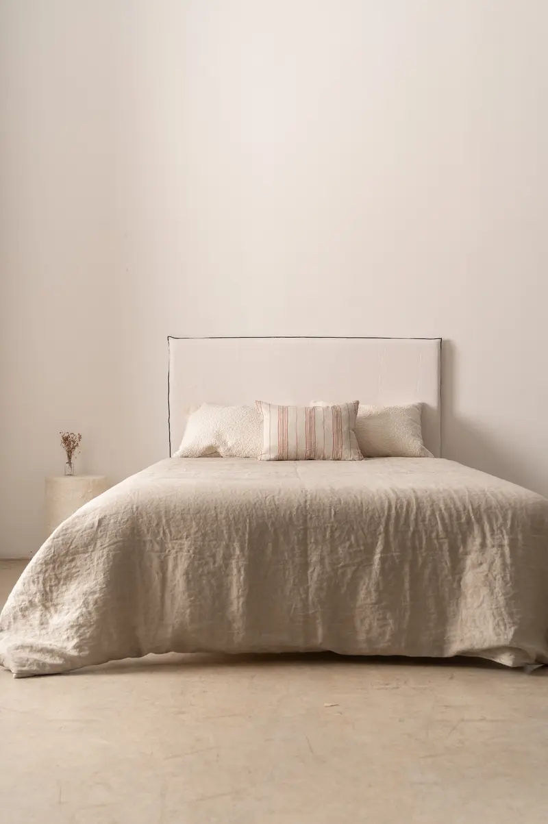 Cabecero Artesano Overlock Blanco