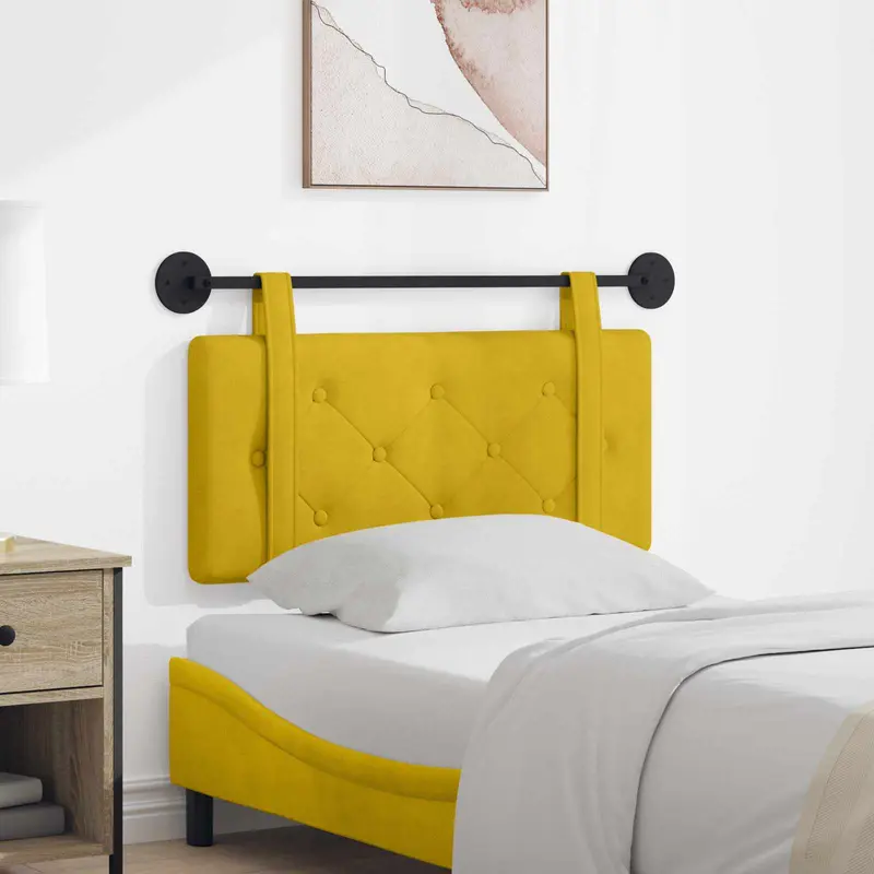 Cabecero colgante Amarillo Terciopelo