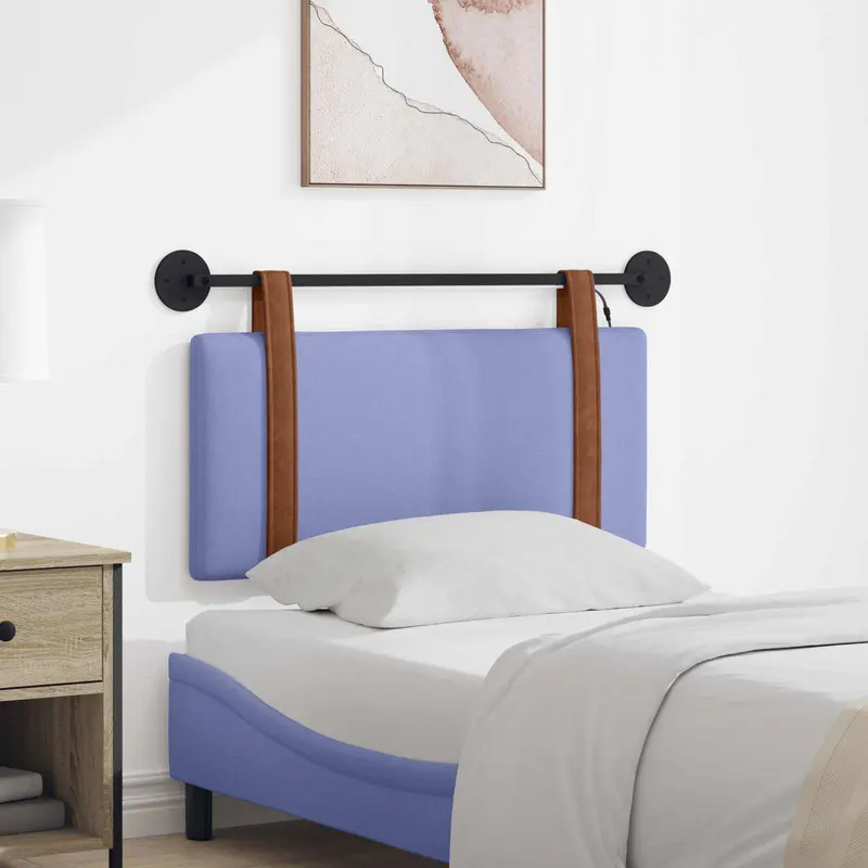 Cabecero colgante Con luz LED Azul jeans PU antiguo