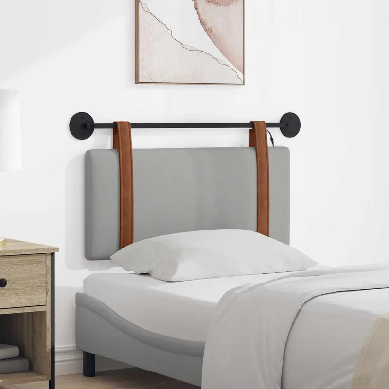 Cabecero colgante Con luz LED Gris Nube PU antiguo