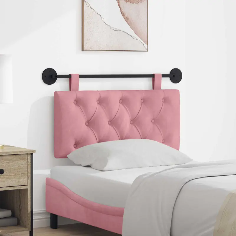 Cabecero colgante Rosa Terciopelo