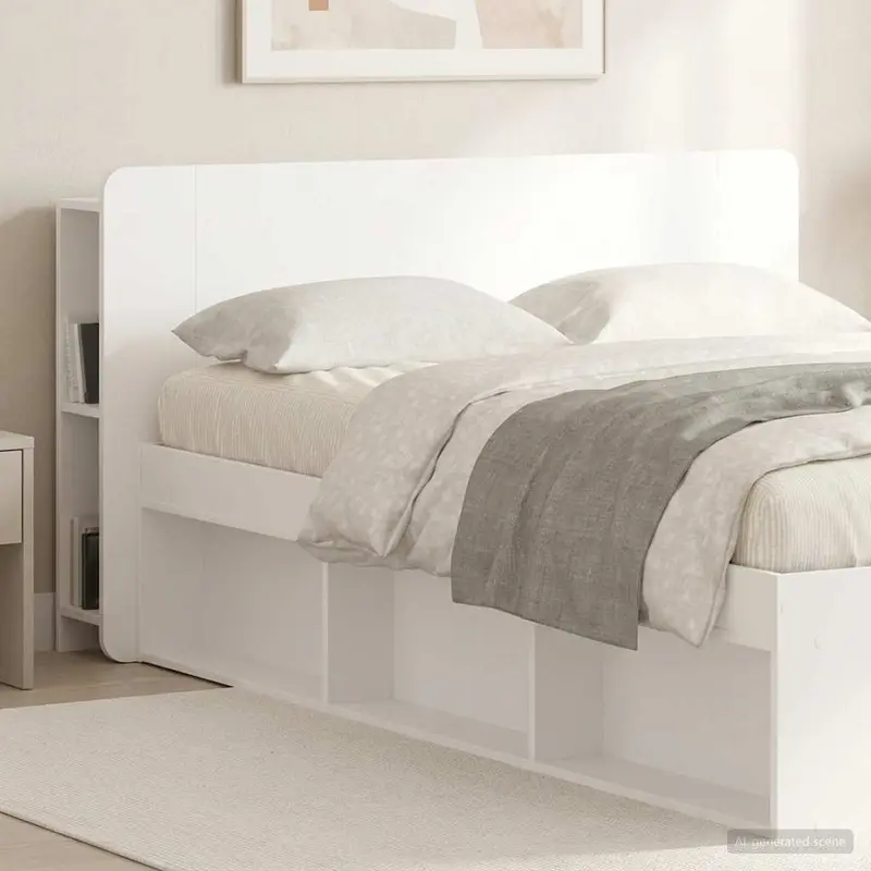 Cabecero con armario 135 x 18,5 x 80 cm Madera de ingeniería