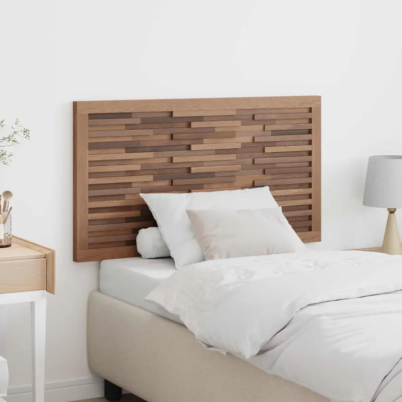 Cabecero Natural Madera de teca maciza