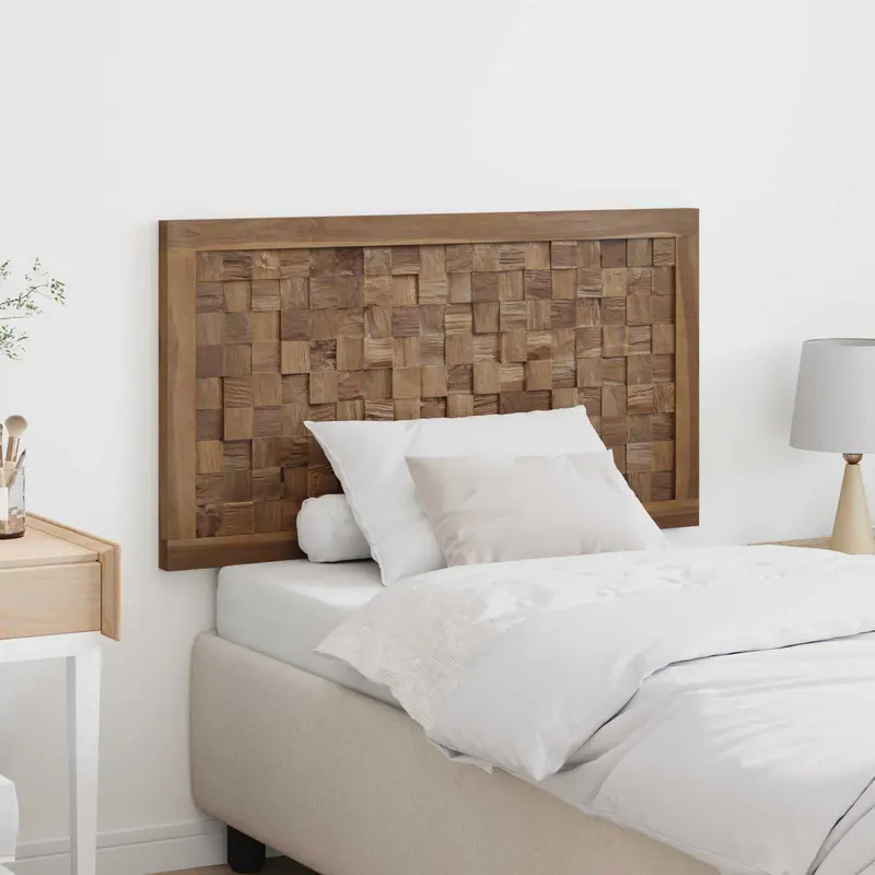 Cabecero Natural Madera de teca maciza