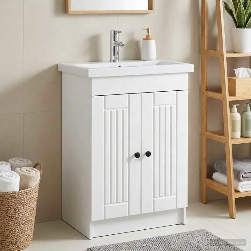 Cabinet debajo del fregadero Blanco 56 x 37,5 x 81 cm