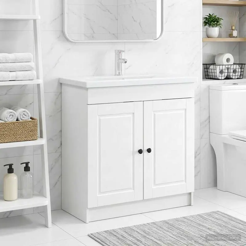 Cabinet debajo del fregadero Blanco 56 x 37,5 x 81 cm