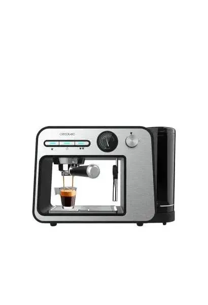 Cafetera eléctrica de 20 bares con vaporizador orientable y depósito de agua de 1 l power espresso 20 square pro de Cecotec