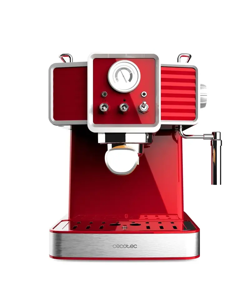 Cafetera Express Vintage 20 Bares con Vaporizador y Calentamiento Rápido de Cecotec