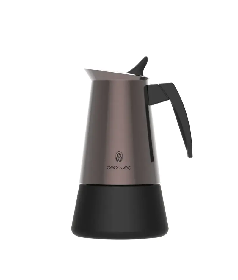 Cafetera Italiana de Acero Inoxidable para 6 Tazas con Diseño Elegante y Versátil de Cecotec