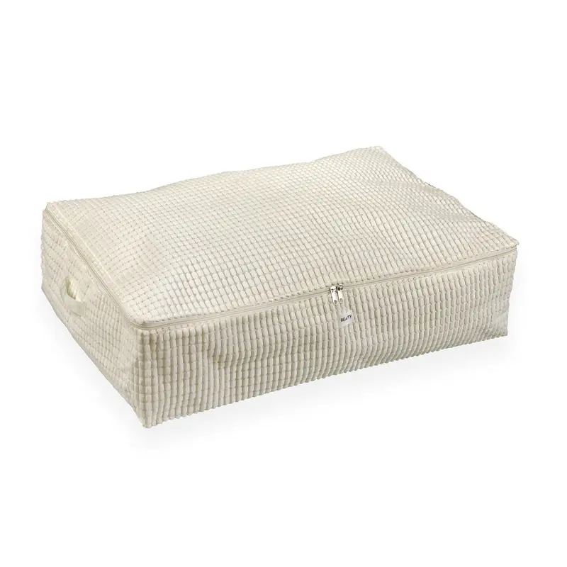 CAJA ALMACENAMIENTO CORDUROY BLANCO XL