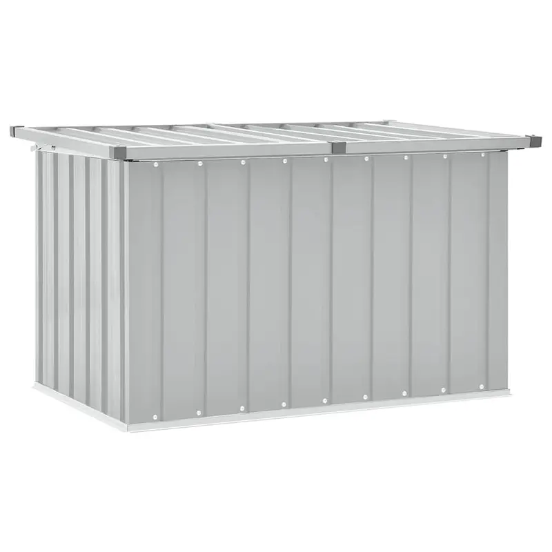 Caja de almacenaje para jardín gris 109x67x65 cm