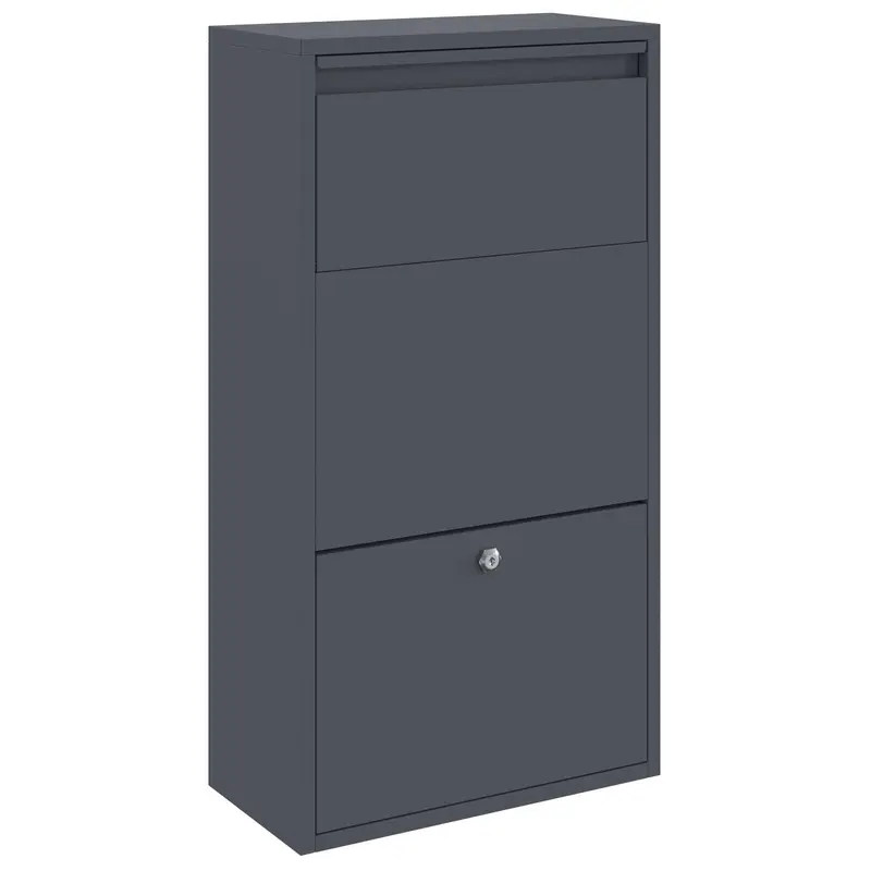 Caja de entrega de paquetes Antracita 44 x 22 x 82 cm Acero