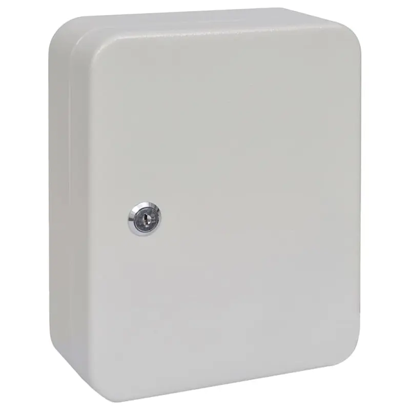 Caja de Llaves con cerradura Marfil 20 x 7,5 x 25 cm Acero